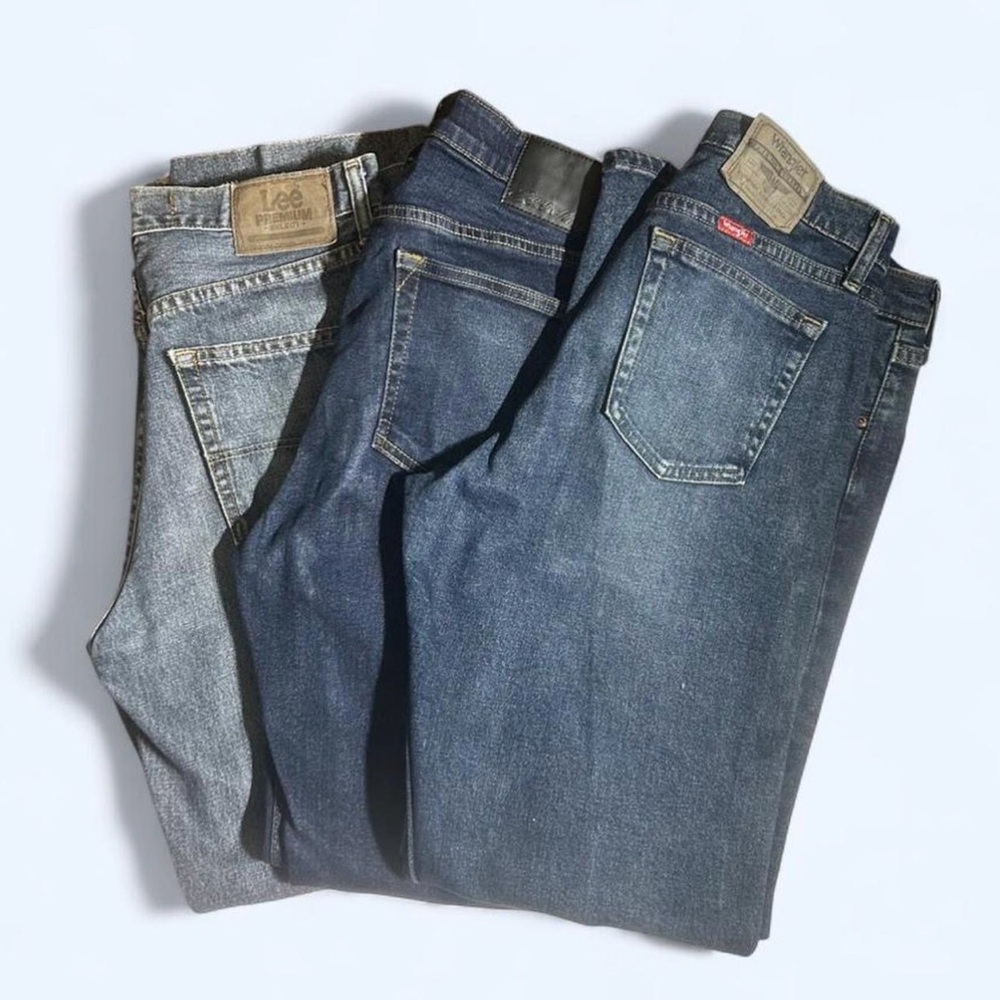 Men’s Jean lot/3pairs Classic Blue Denim Jeans - Dark Wash